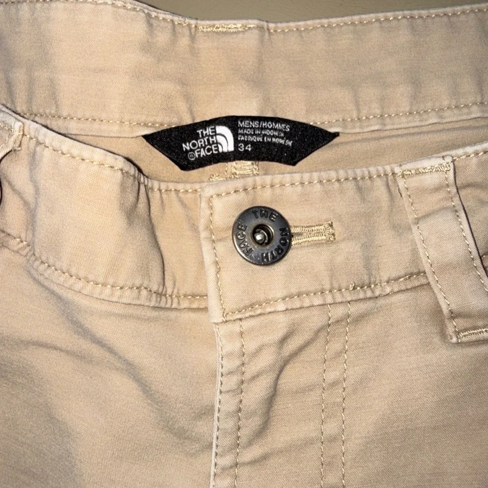The North Face Chino Shorts 34 Tan Khaki Cotton Twill Casual Outdoor Five Pocket